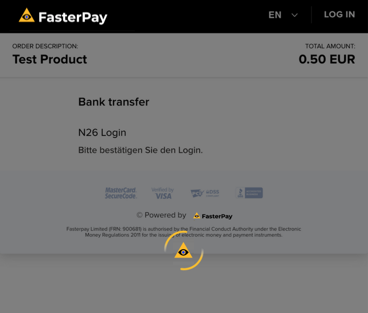 FasterPay Bank Transfer preset