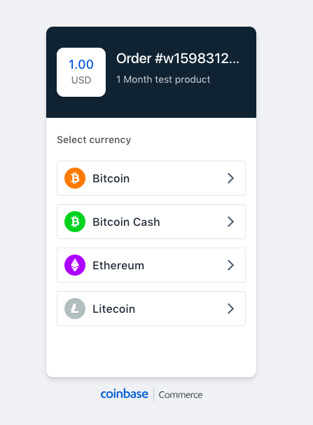 what payment methods does coinbase accept