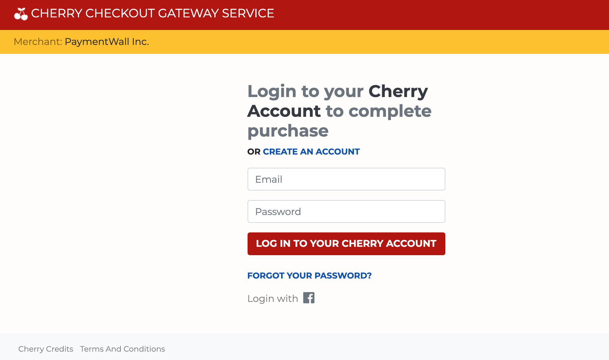 Payment Method - Cherry Credits