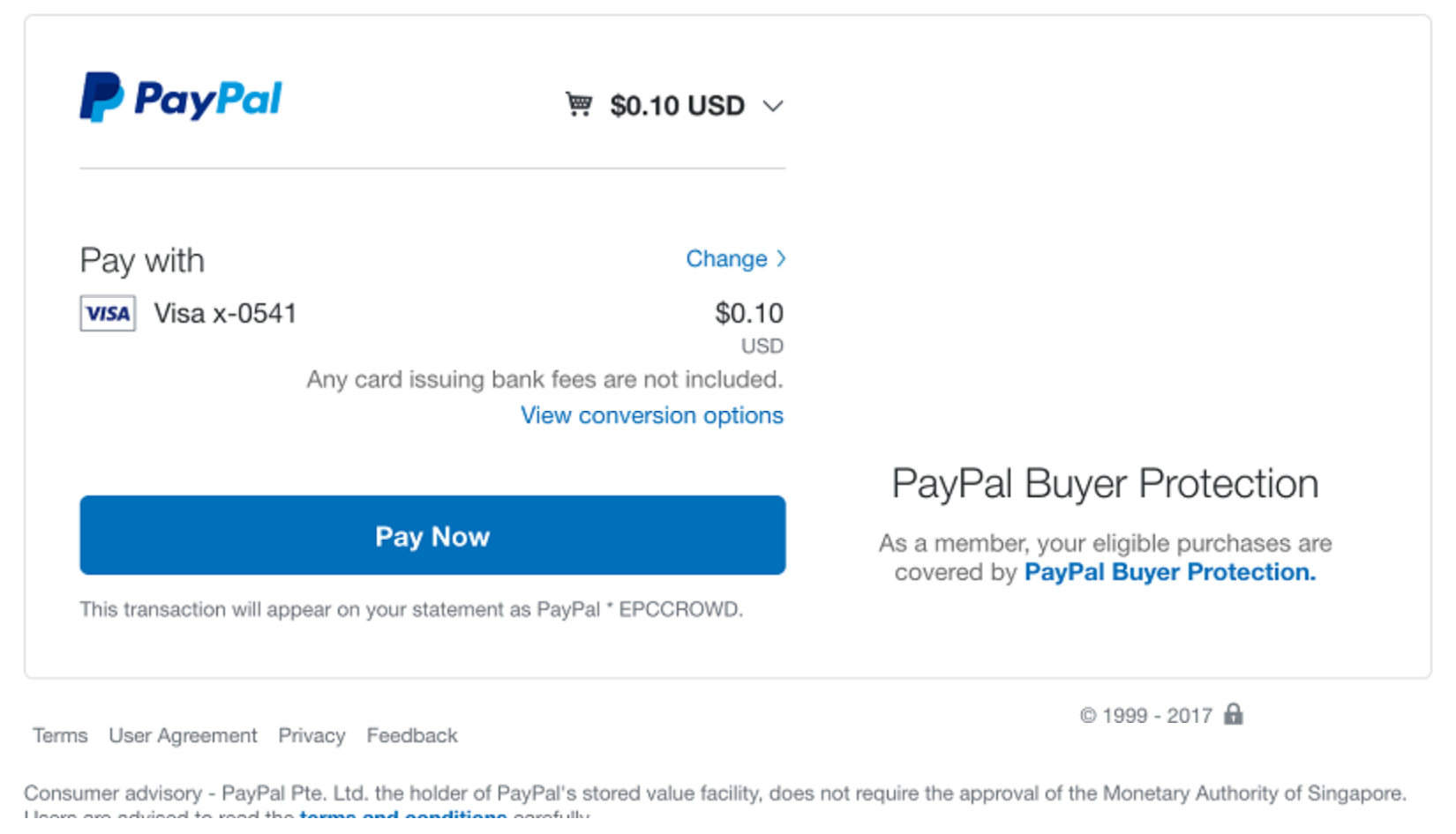 paypal pay in 4 credit score
